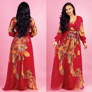 "I'm Floral Fine" Long Sleeve Dress