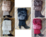 Stunning Faux fur leg warmers available in 5 colors