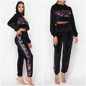 "Colorful Charm" 2pc Sequin Set