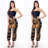 "Golden Goddess" 1-pc Print Tube Jumpsuit