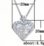 Heart Necklace & Earrings Set w/ 18" chain