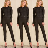 "Clever Comfort" 2-pc Textured Fitness Set w/ Hoodie