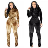 "She" Velvet Set