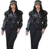 "Leather Love" Crop Top Jacket