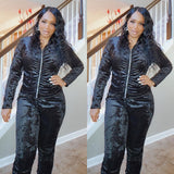 "She" Velvet Set