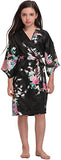 "Peacock Princess" Girls Kimono Robes Silky Nightwear