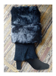 Stunning Faux fur leg warmers available in 5 colors