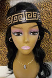 3-pc Necklace, Earrings & Headband Set- Silver or Gold