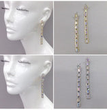Multi-color mirror illusion dangle earrings