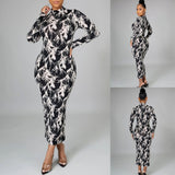 "So Sophisticated" Print Dress