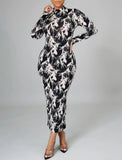 "So Sophisticated" Print Dress