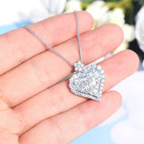 Heart Necklace & Earrings Set w/ 18" chain