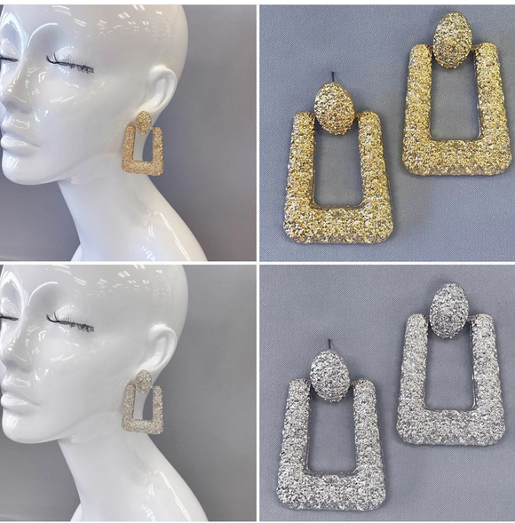 Trendy Textured Earrings