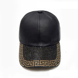 Women's Black & Gold Greek pattern leggings & hat