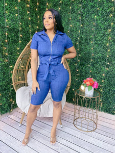 "Denim Darling" Rompers